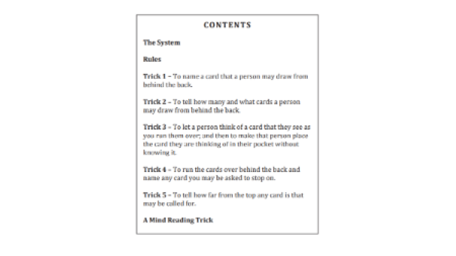 Pitch Pamphlet by Si Stebbins -