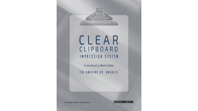 Clear Clipboard Impression System by Morris Cohen -