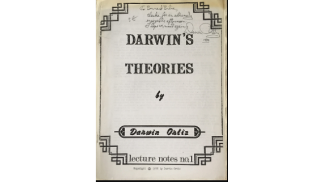 Darwin’s Theories by Darwin Ortiz (Lecture Notes No 1) -