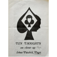 Ten Thoughts on Close-Up by Patrick Page