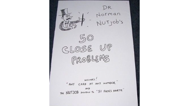 Dr. Norman Nutjob’s 50 Close Up Problems by Jerry Sadowitz -