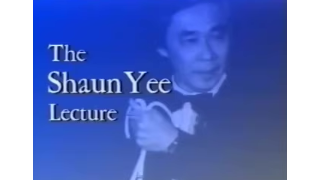 The Shaun Yee Lecture