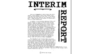 Interim Report by Karl Fulves