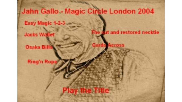 Lecturing at the Magic Circle London by Jahn Gallo -