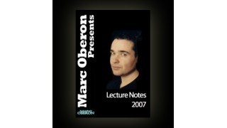 2007 Lecture Notes by Marc Oberon