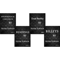 4 Volume Set Of Reading, Billets, Dual Reality And Psychological Playing Card Forces by Peter Turner