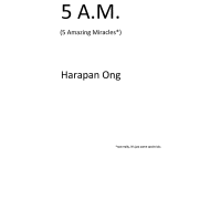 5 A.M. (5 Amazing Miracles) by Harapan Ong