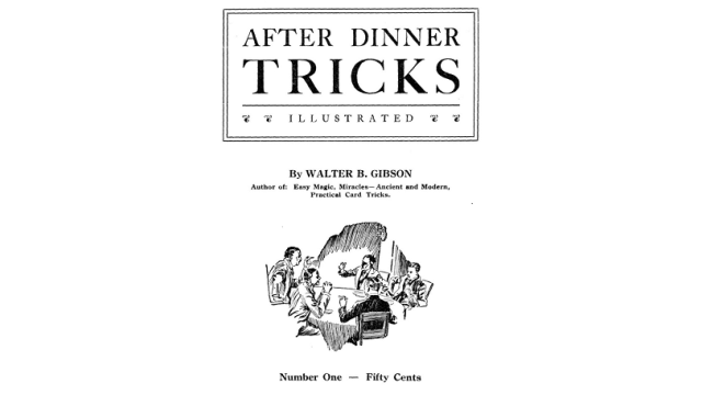 After Dinner Tricks by Walter Gibson