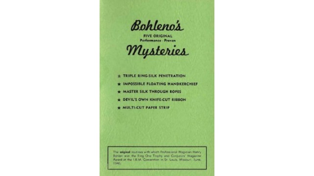 Bohleno`S Mysteries by Henry Bohlen