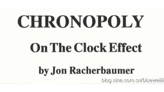 Chronopoly On The Clock Effect (1992) by Jon Racherbaumer