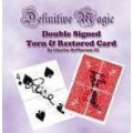 Definitive Double Signed Torn Restored Card Definitive Double Signed Torn Restored Card
