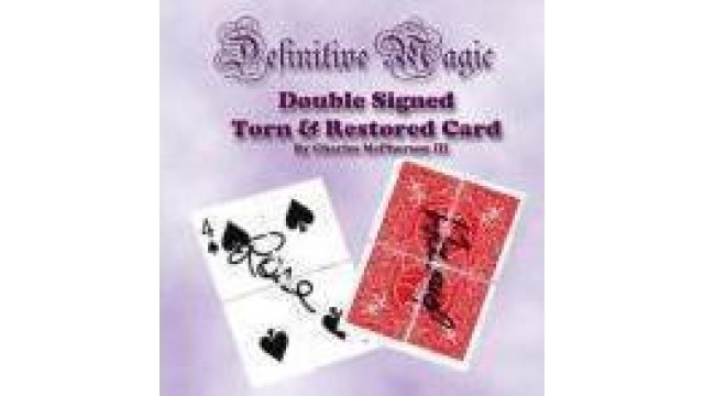 Definitive Double Signed Torn Restored Card