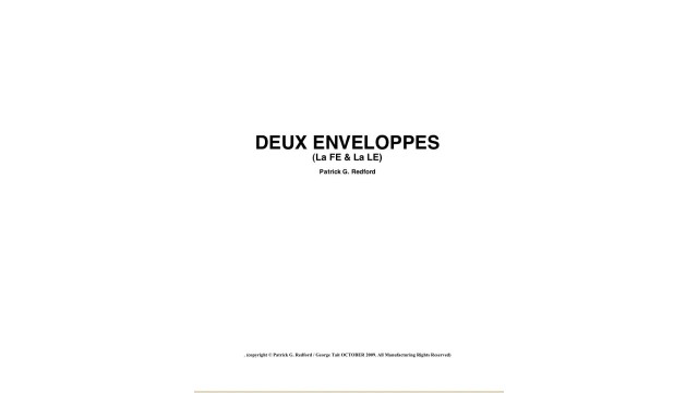 Deux Envelopes by Patrick G. Redford