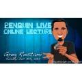 Greg Rostami Penguin Live Online Lecture Greg Rostami Penguin Live Online Lecture