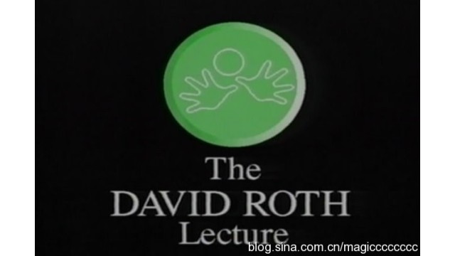 Lecture 1985 At The 4Th British Close Up Magic by David Roth