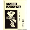 Lecture Notes by Harry Lorayne Lecture Notes by Harry Lorayne