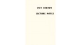 Lecture Notes by Piet Forton Lecture Notes by Piet Forton