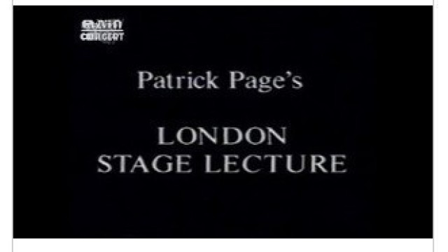London Stage Lecture by Patrick Page