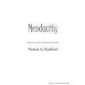 Mendacity by Patrick G Redford Mendacity by Patrick G Redford