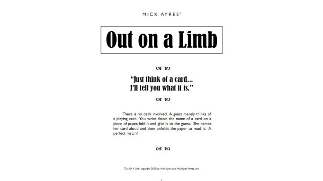 Out On A Limb by Mick Ayres