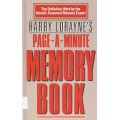 Page A Minute Memory Book by Harry Lorayne Page A Minute Memory Book by Harry Lorayne
