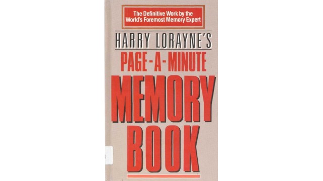 Page A Minute Memory Book by Harry Lorayne