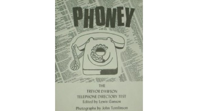 Phoney (Telephone Directory Test) by Trevor Dawson - Magic Ebooks