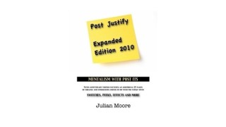 Post Justify (Post-It Note Mentalism) by Julien Moore