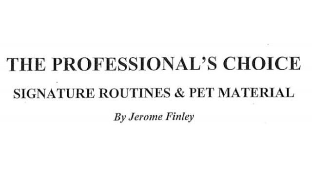 The Professionals Choice by Jerome Finley