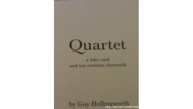 Quartet Book by Guy Hollingworth