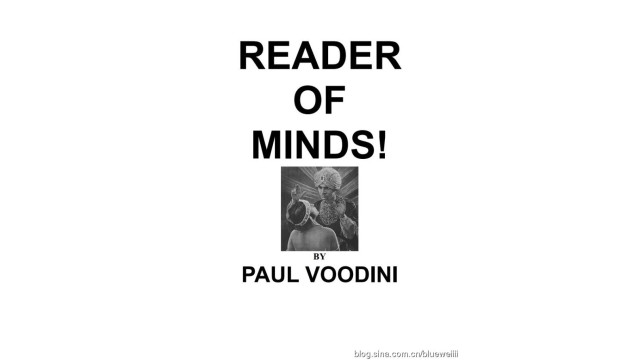 Reader Of Minds by Paul Voodini