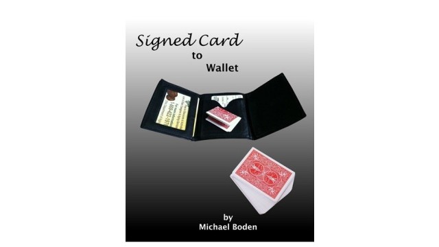 Signed Card To Wallet by Michael Boden