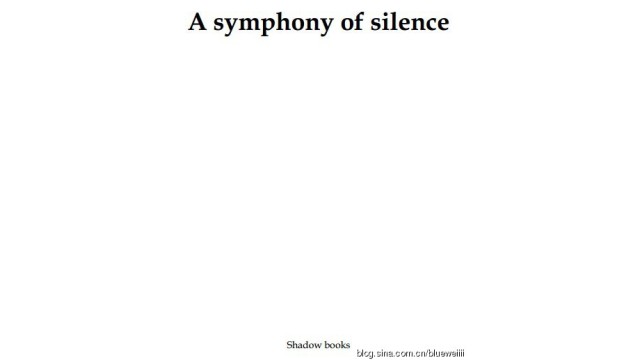 A Symphony Of Silence by Peter Turner