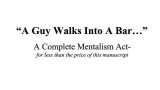 A Guy Walks Into A Bar by John Wells