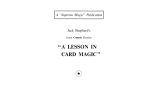 A Lesson In Card Magic by Jack Shepherd