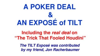 A Poker Deal & An Expose Of Tilt