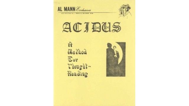 Acidus - A Method For Thought Reading by Al Mann