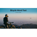 Bicycle Word Test by Boyet Vargas Bicycle Word Test by Boyet Vargas