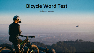 Bicycle Word Test by Boyet Vargas