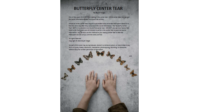 Butterfly Center Tear by Boyet Vargas