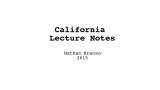 California Lecture Notes by Kranzo Magic