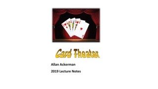 Card Theater Lecture Notes by Allan Ackerman