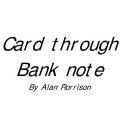 Card Through Banknote by Alan Rorrison