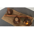 Cheppum Panthum Coconut Shell Cups And Wand by Gary Kosnitzky Cheppum Panthum Coconut Shell Cups And Wand by Gary Kosnitzky