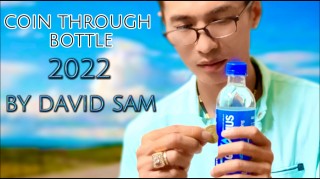 Coin Through Bottle 2022 by David Sam