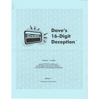 Daves 16 Digit Deception by Dave Landry