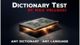 Dictionary Test by Max Vellucci