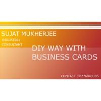 Diy Way With Business Card by Sujat Mukherjee