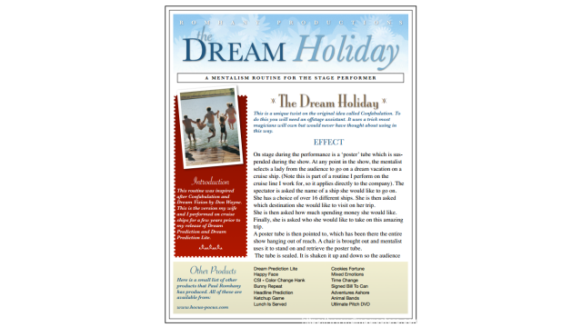 Dream Holiday by Paul Romhany