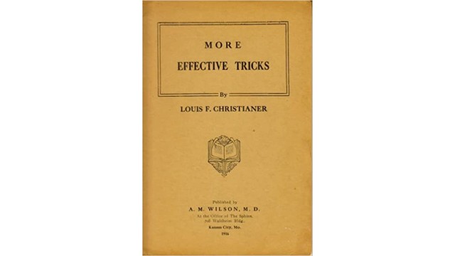 Effective Card Tricks by Louis F. Christianer